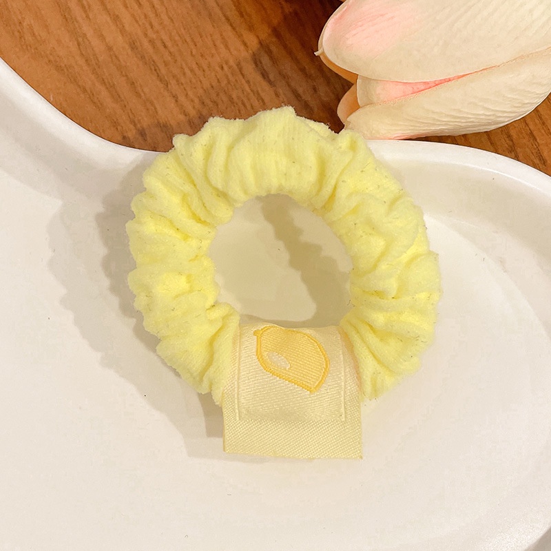 Dây Buộc Tóc Vải Màu Kẹo Họa Tiết Trái Cây Dễ Thương Cho Nữ