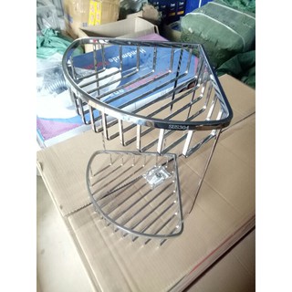 Kệ góc 2 tầng inox 304 cao cấp