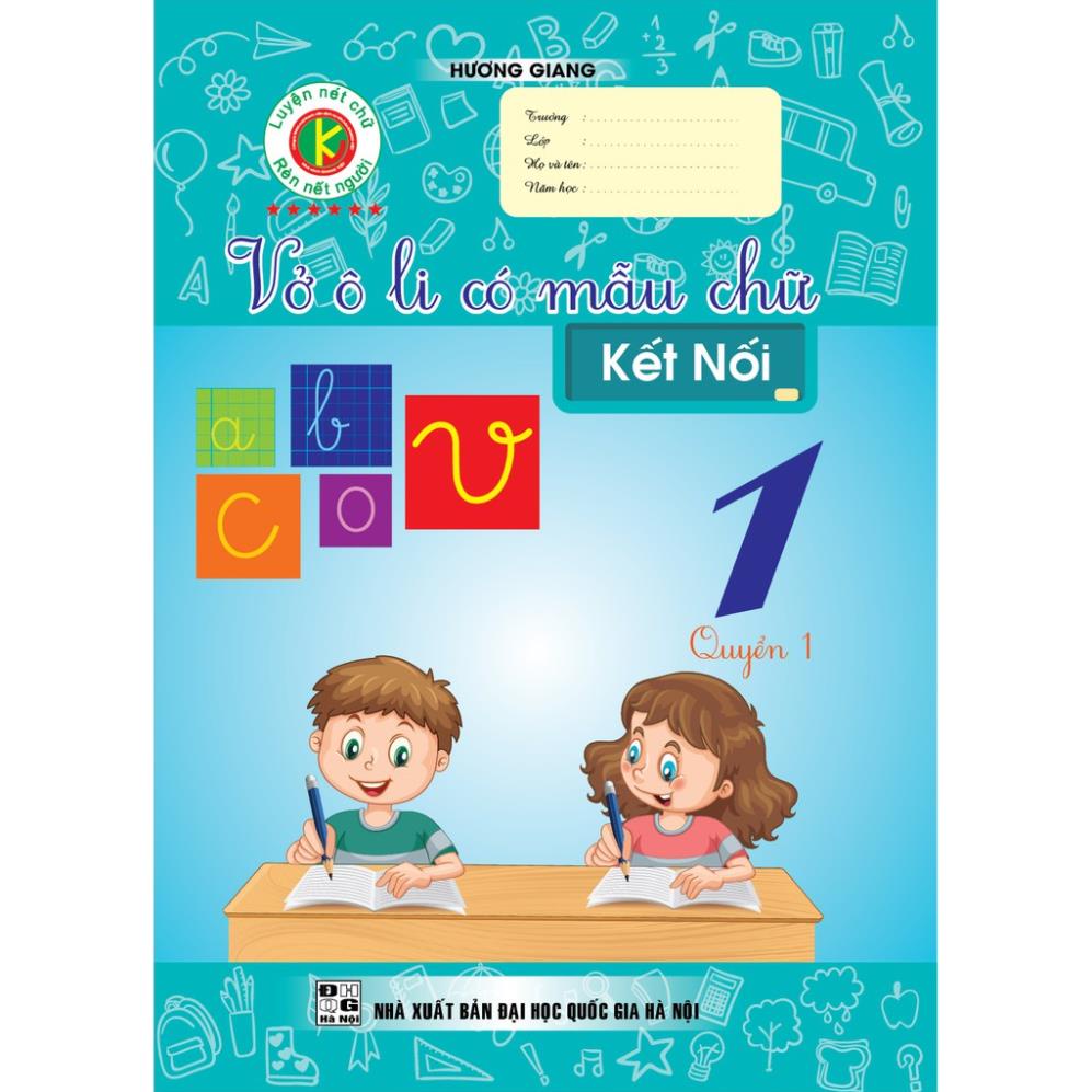 Sách - Combo Vở Ô Li Có Mẫu Chữ Kết Nối 1 Tập 1 + Tập 2