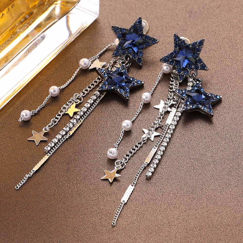 Khuyên Tai Chuỗi Đính Hạt Ngọc Trai