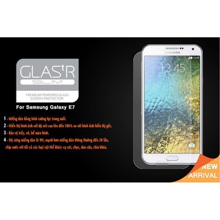 Cường Lực Samsung E7 /E5 kèm hộp và khăn lau