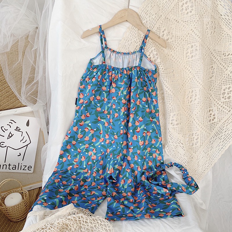 Jumpsuit  thai dây Hàn Quốc kèm tuban cho bé gái- Hàng Quảng Châu Cao Cấp