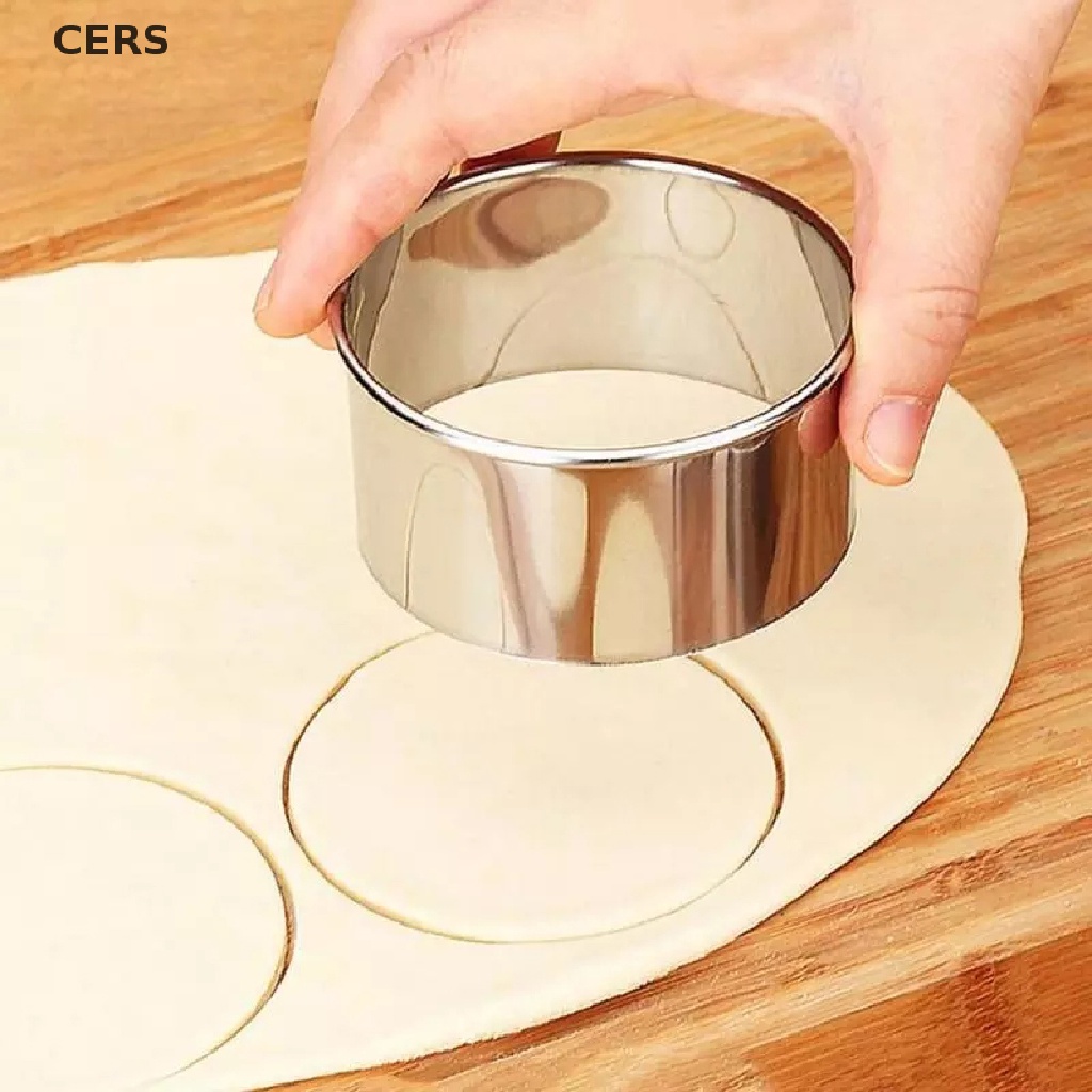 Khuôn Làm Bánh Bao Hình Tròn Bằng Thép Không Gỉ 3 Kích Cỡ RS