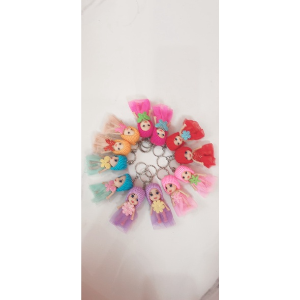 Búp bê chibi có móc khóa treo cặp xinh xắn 10cm