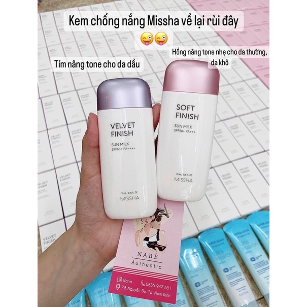Kem chống nắng Missha