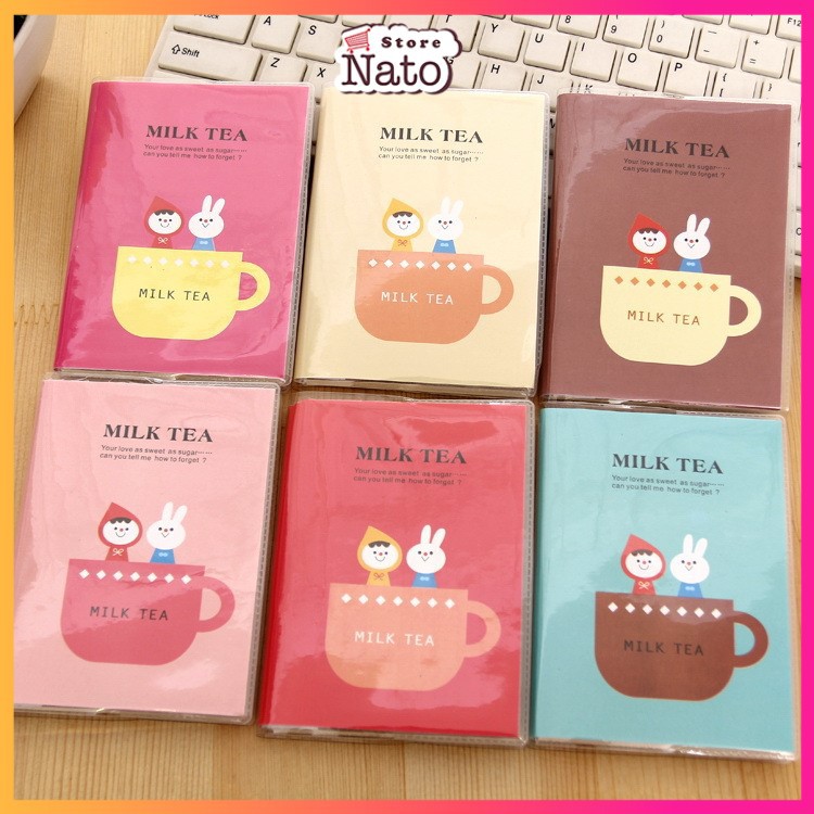 [TRỢ GIÁ] Sổ tay mini MILK TEA độc đáo - Số ghi chép học sinh 69 tờ giá rẻ