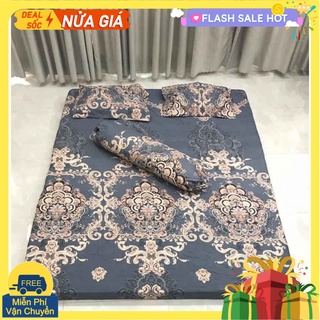 [kèm vỏ gối ôm]Bộ ga gối kèm vỏ gối ôm,vải cotton poly,sẵn hàng hcm belashop [hoàng gia ghi]
