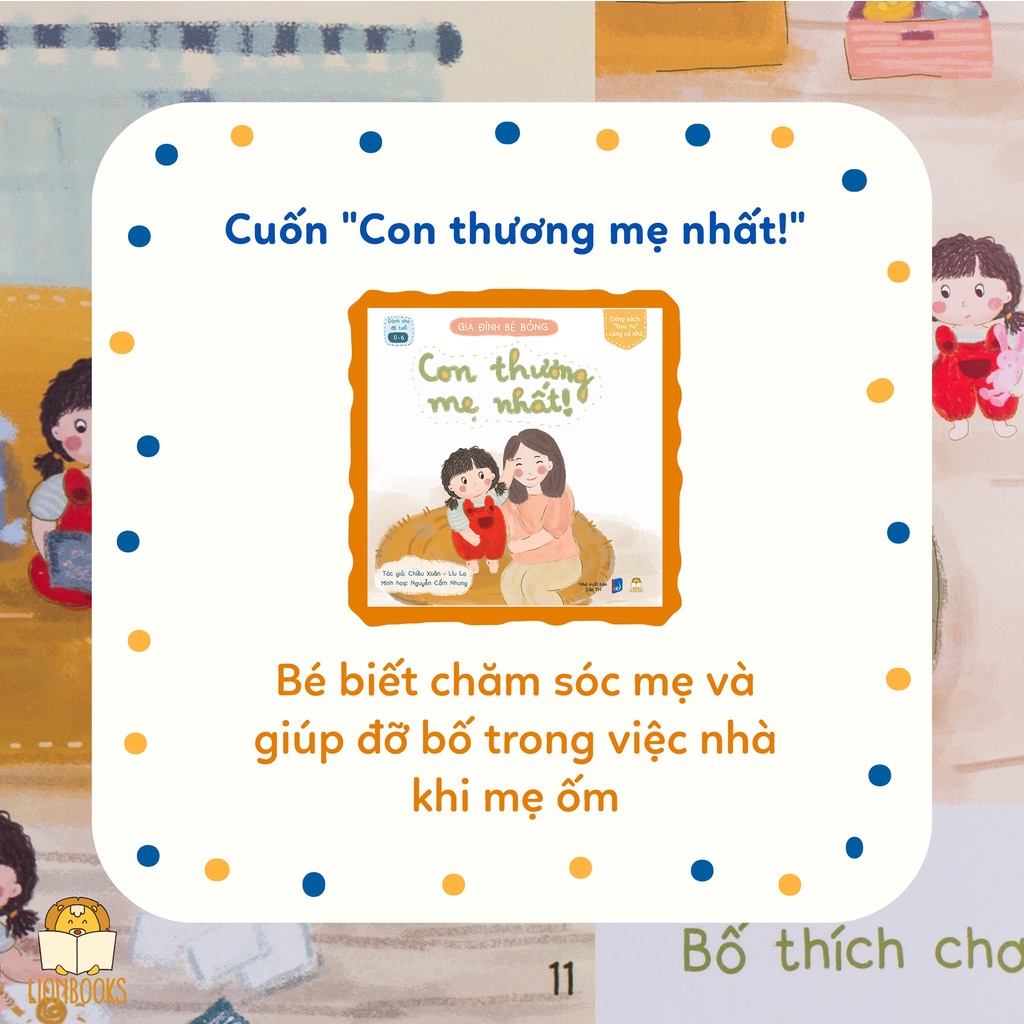 Combo Gia Đình Bé Bỏng phần 1,2 - Sách thơ cho bé tập nói, tập đọc gắn kết yêu thương với bố mẹ, ông bà