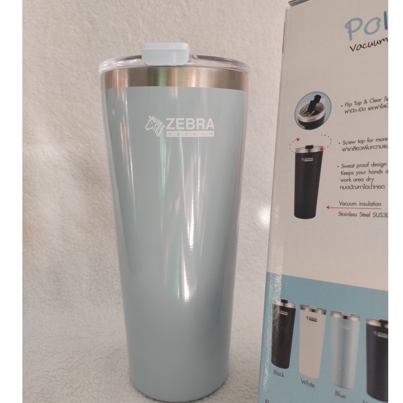 Ly giữ nhiệt Polar 580ml - Tặng kèm túi xách vải có quai - 112701 zebra Thái Lan