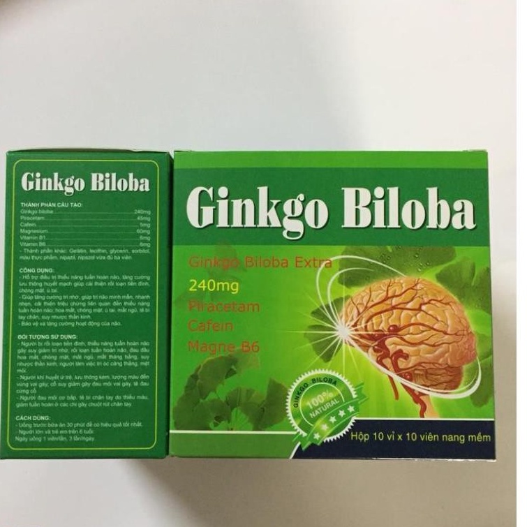 Viên uống bổ não Ginkgo Biloba 240mg