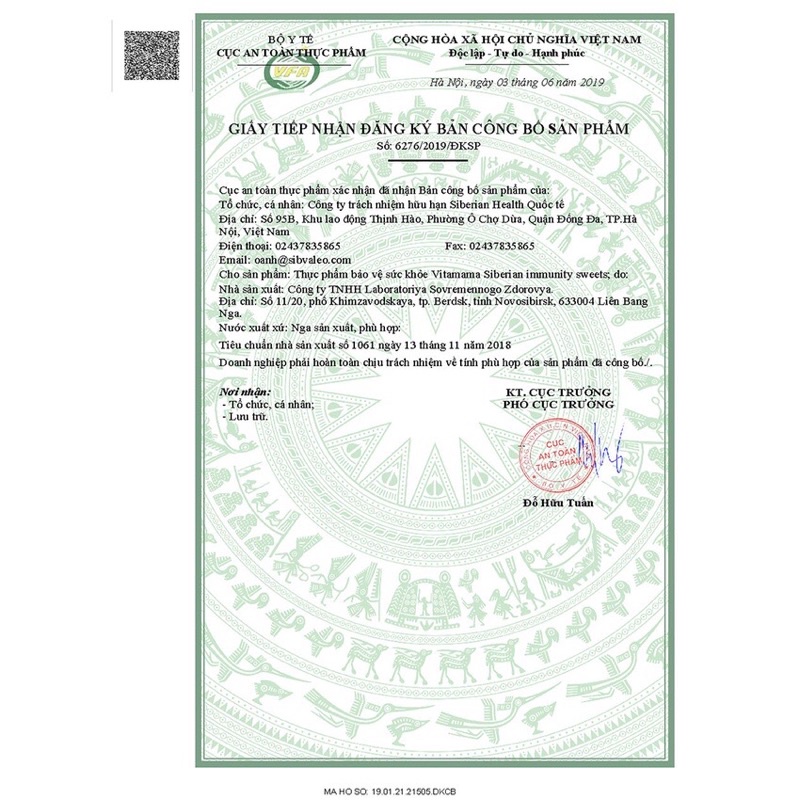 Viên uống tăng đề kháng cho bé-vitamama siberian