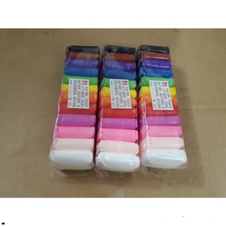 Đất nặn / đất sét nhẹ tự khô an toàn Lốc 12 màu cao cấp Softclay nặn hình, làm Butter slime & bộ cây tạo hình