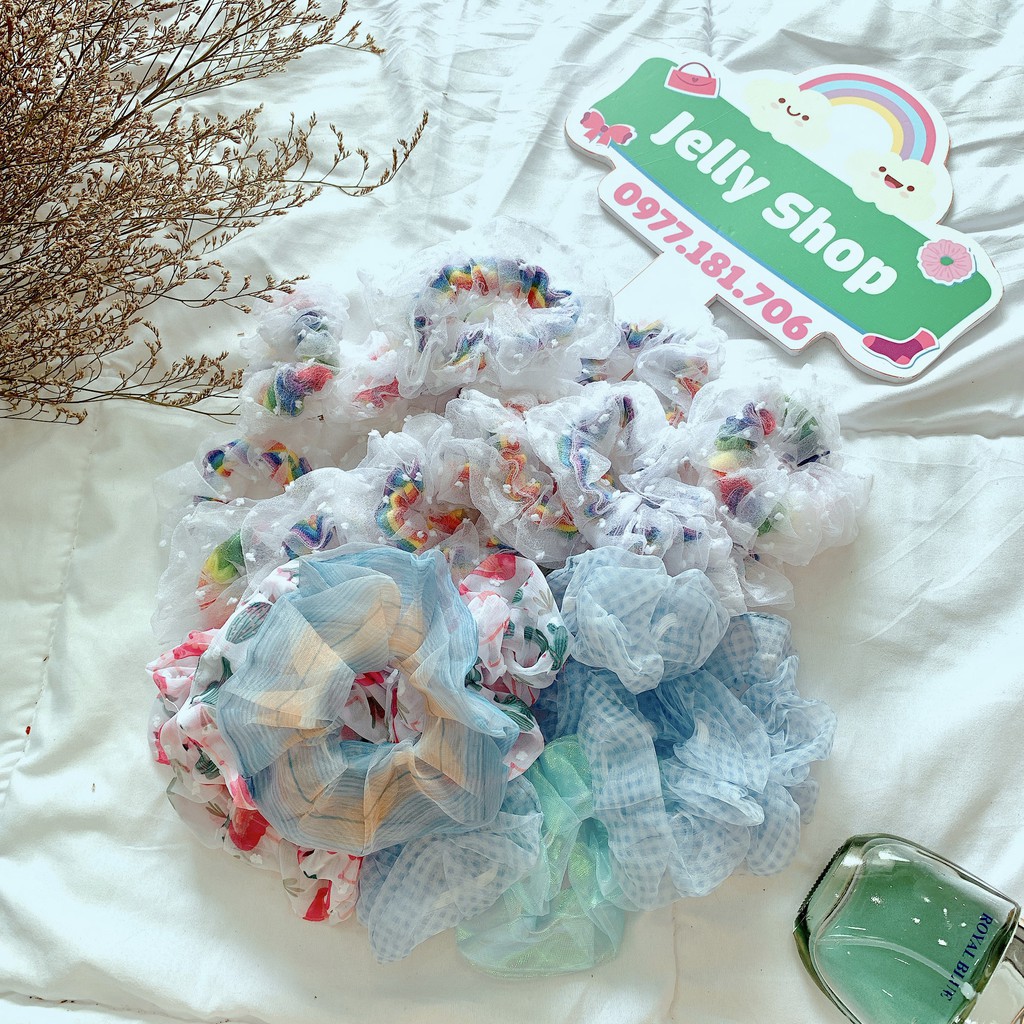 ( Ảnh chụp thật) Dây Cột Tóc Scunchies - Nhiều màu