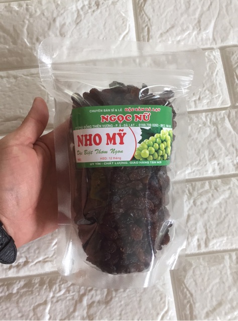 Nho khô mỹ DLFresh nho đen sấy khô không đường 1kg
