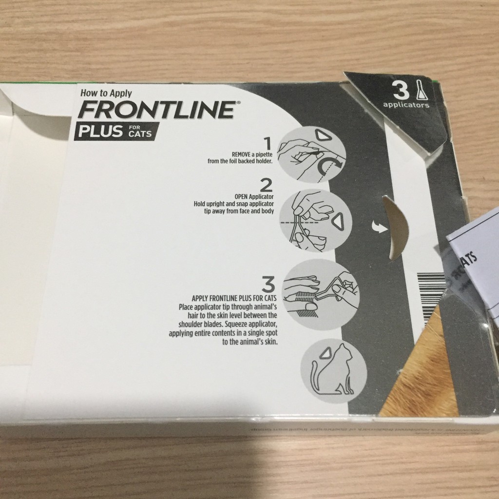 FRONLINE PLUS FOR CATS - NHỎ GÁY HỖ TRỢ DIỆT VE, RẬN, BỌ CHÉT CHO MÈO - [ 1 ỐNG ]