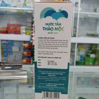 Nước tắm thảo mộc Nhất Anh