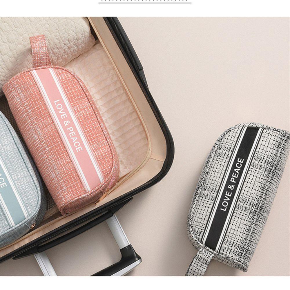 Túi Đựng Mỹ Phẩm Chống Thấm Nước Có Khóa Kéo Đôi Tiện Dụng Mang Theo Du Lịch