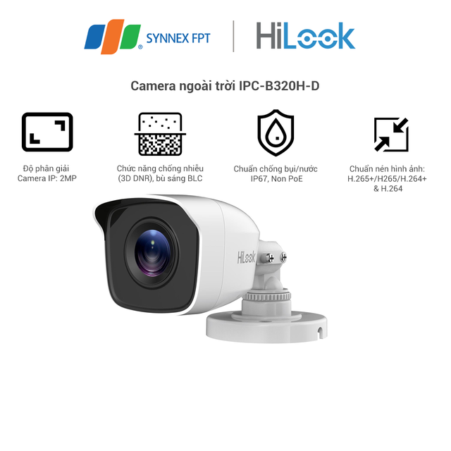 Camera Hilook Ipc-B320h-D - Hàng Chính Hãng