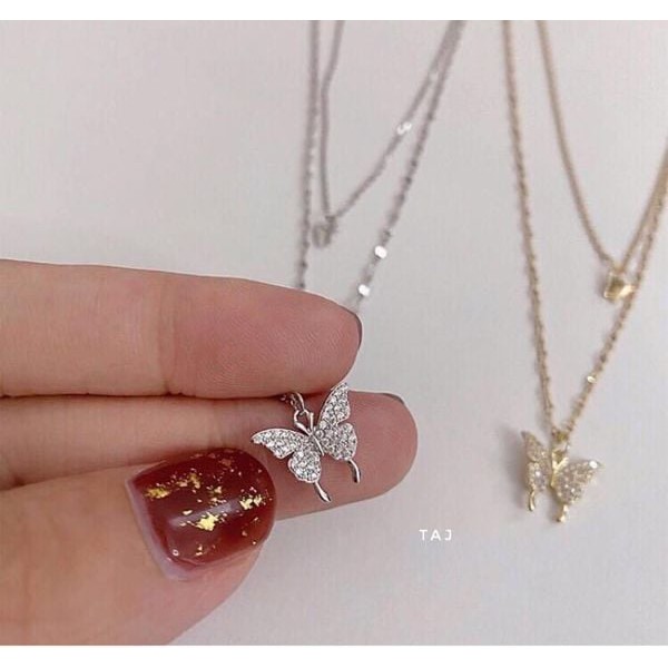 Dây chuyền bạc s925 cao cấp - Dây chuyền bướm xinh xắn - Dây chuyền bibi silver cam kết hàng chuẩn, ảnh chụp thật
