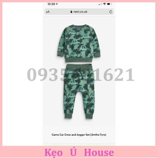 Set bộ nỉ hoạ tiết oto next cho bé trai