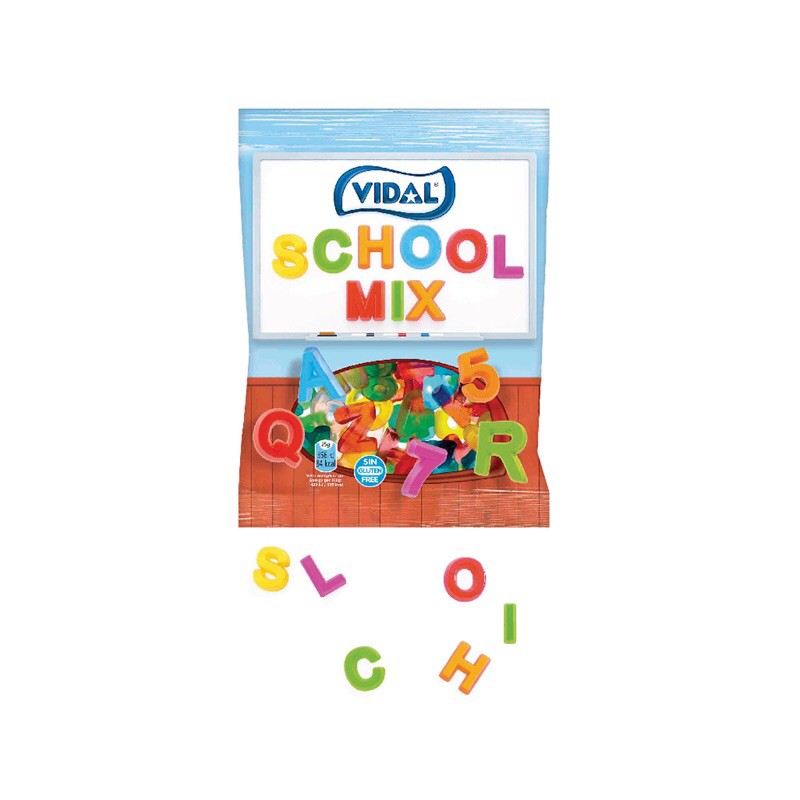 Kẹo dẻo Vidal chữ cái 100g