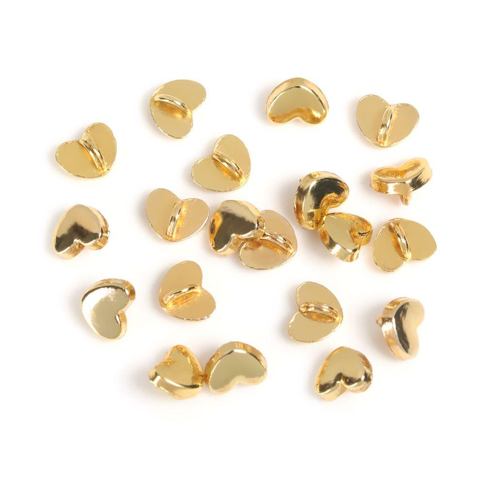 BEBETTERM Set 20 / 40 Nút Áo Hình Trái Tim Dễ Thương Cho Búp Bê