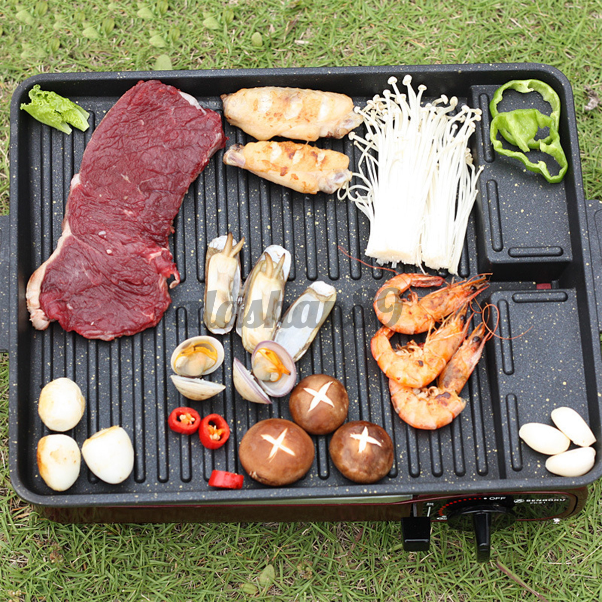 Đĩa nướng BBQ bằng đá cho bếp thích hợp đi dã ngoại ngoài trời