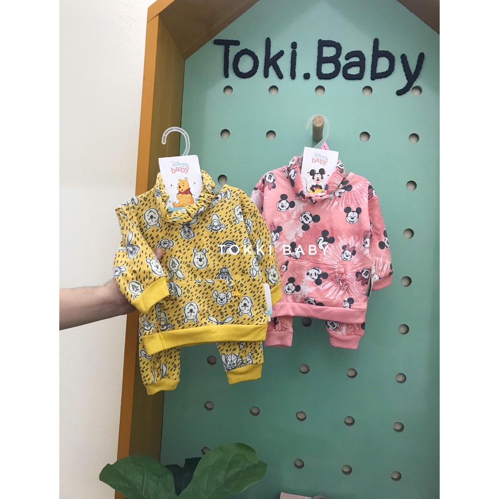 Bộ nỉ sơ sinh 3 chi tiết cho bé gái BDN014