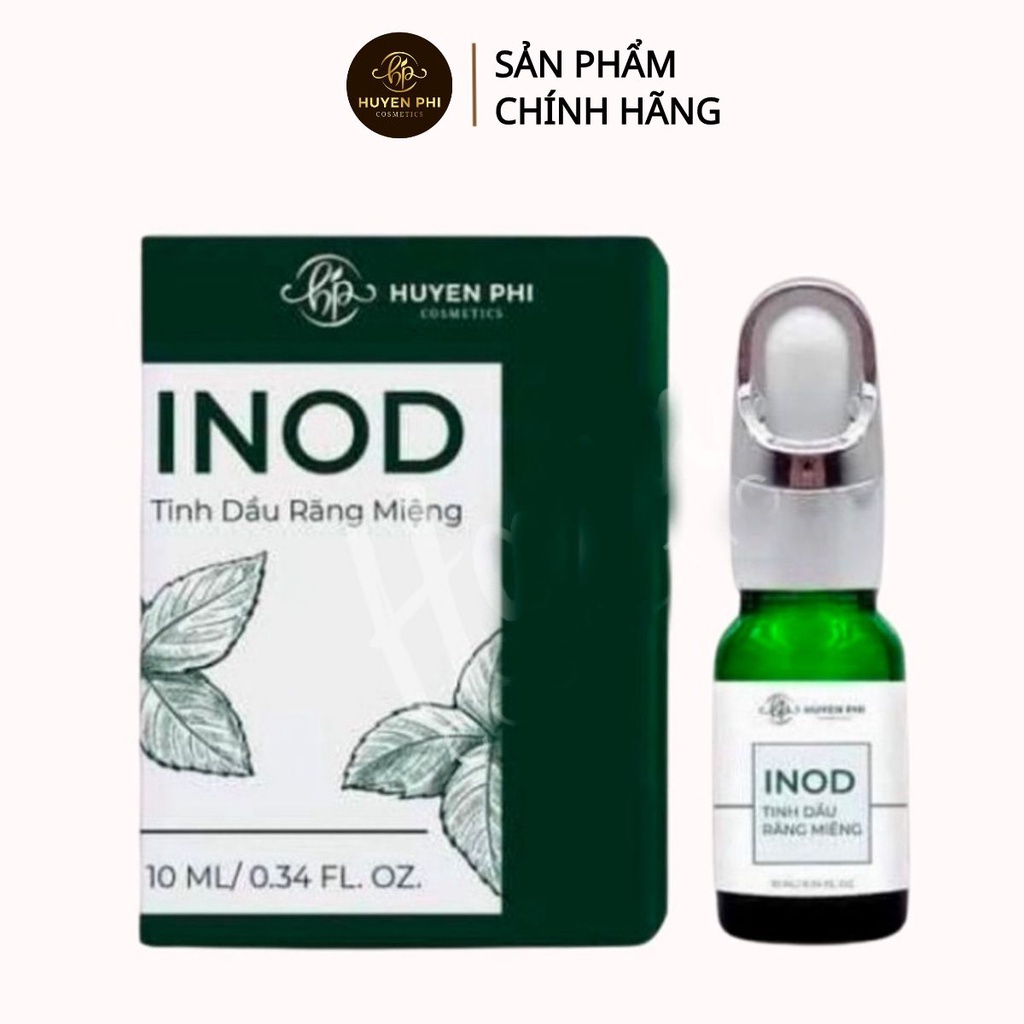 Combo Tinh dầu hôi miệng Inod Huyền Phi 10ml tác dụng giảm nhiệt miệng, sâu răng+ Cọ Quét Mặt Nạ Huyền Phi