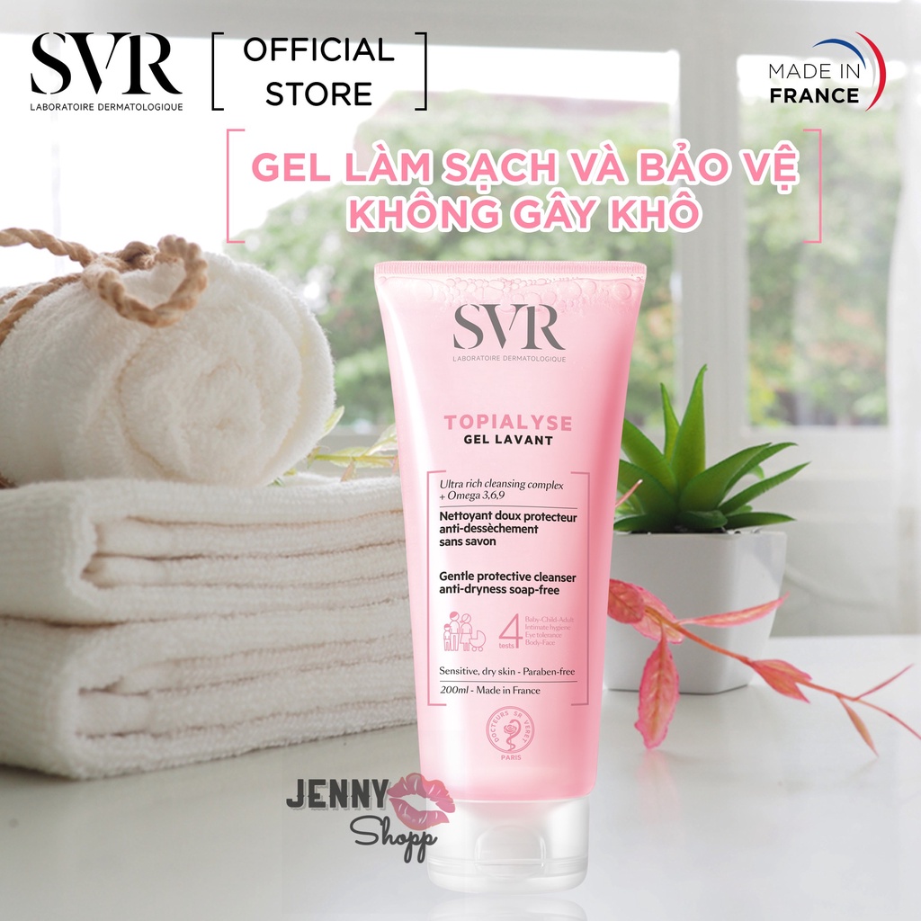 Sữa Rửa Mặt Dạng Gel SVR Topialyse Gel Lavant