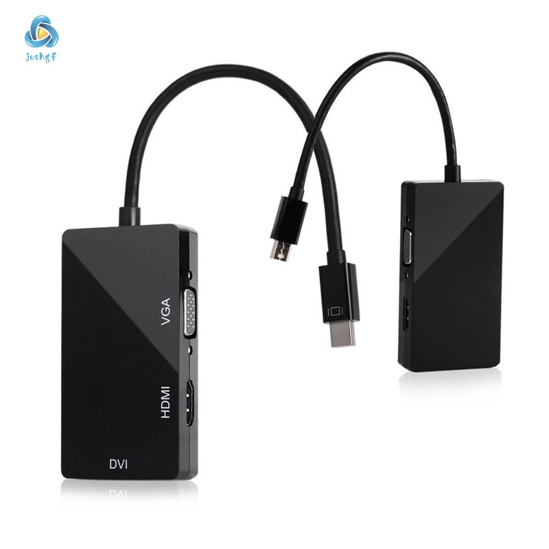 Cáp Chuyển Đổi 3 Trong 1 Từ Cổng Mini Sang Dvi Vga Hdmi Tv Cho Apple Imac Macbook Pro 3/4 Thinkpad