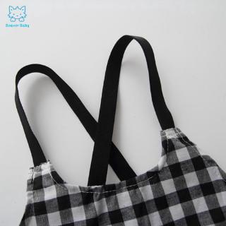 Đầm Sát Nách Kẻ Ca Rô Cho Bé