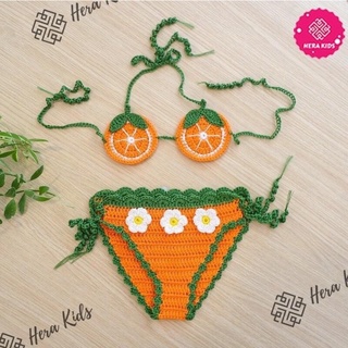 bikini cho bé gái hình trái cây