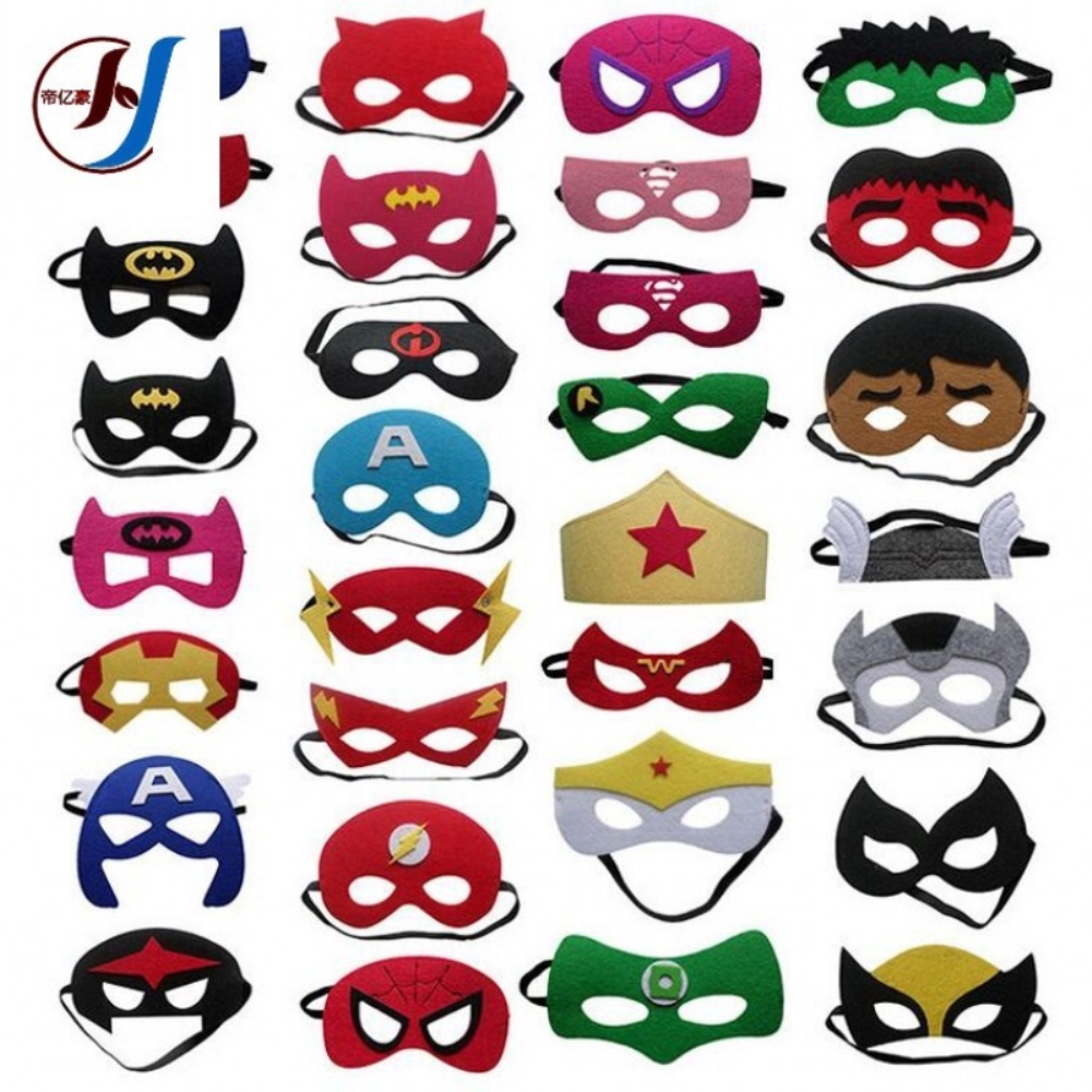 ⚡Còn Hàng⚡ Mặt Nạ Siêu Anh Hùng Mặt Nạ Mắt Batman Captain America Ninja Rùa Tiệc Halloween Trang Trí Sinh Nhật Mặt Nạ Hóa Trang Halloween