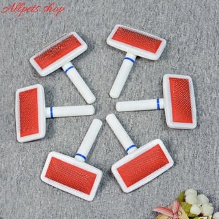 Lược chải lông cho chó mèo màu trắng bi