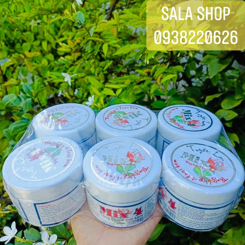 Lốc 6 Hộp Kem Tuyết Lan Mix 4 Loại Xịn