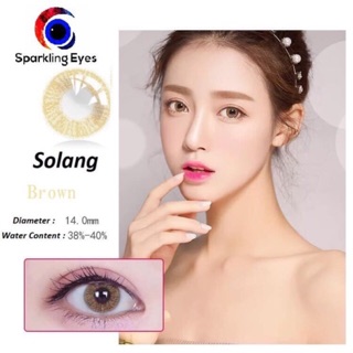Kính áp tròng thái lan- nâu vàng solang brown lens