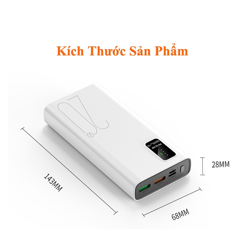 Sạc Dự Phòng 20000mah Sạc Dự Phòng Iphone Sạc Nhanh Pin Pin Dự Phòng 10000mah Fast Charge Power Bank Chính Hãng