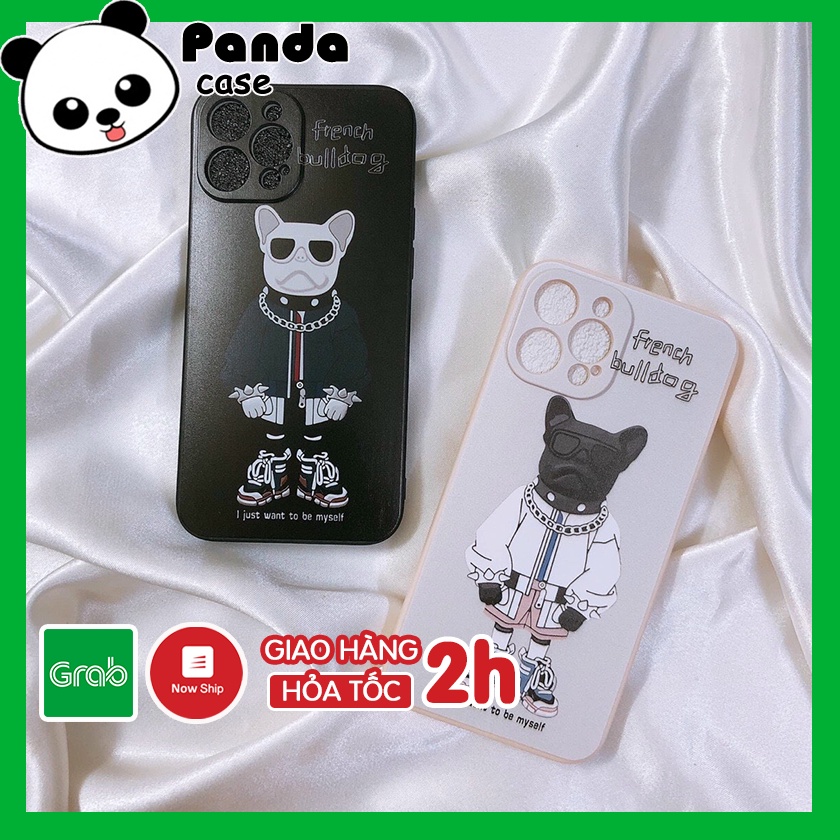 Ốp lưng iphone cạnh vuông bull dog ip 6/6plus/6s/6splus/7/7plus/8/8plus/X/Xr/Xs/11/12/pro/max/plus/promax – Panda Case