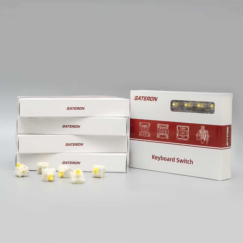 Switch Gateron Milky Pro Yellow RED Gateron RGB Pro công tắc bàn phím Switch Gateron Yellow Red Black Brown DoDo Gear
