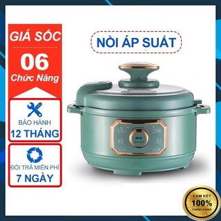 Nồi Áp Suất Điện Đa Năng AUX 4 Lít, Nồi Áp Suất Điện Nội Địa Trung - Hầm/Lẩu/Nấu Cơm - Bảo Hành 12 Tháng