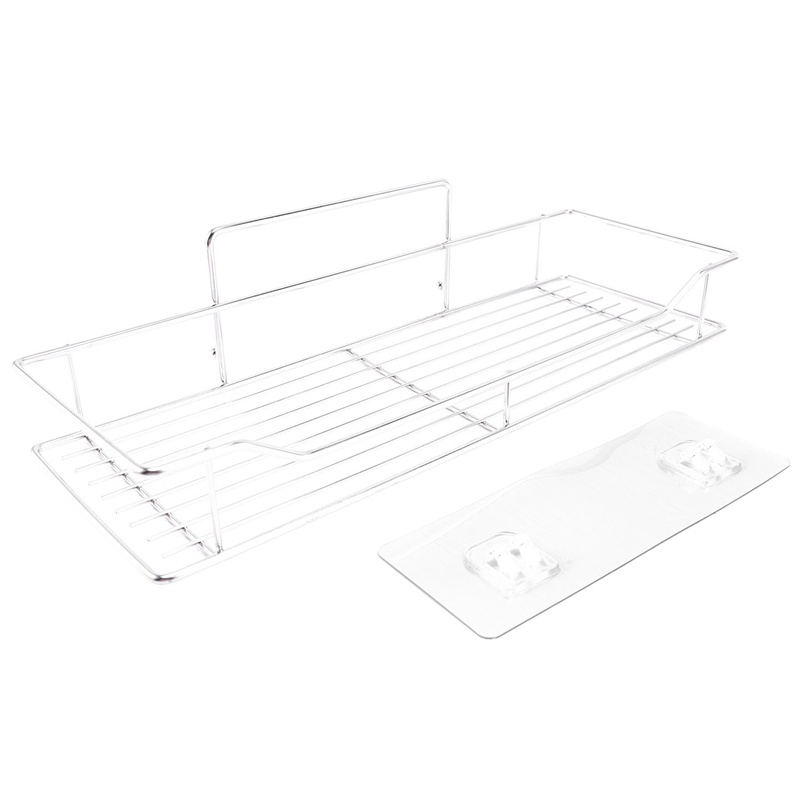 Kệ Đựng Đồ Dùng Bằng Inox Gắn Tường Tiện Dụng Cho Nhà Tắm / Nhà Bếp