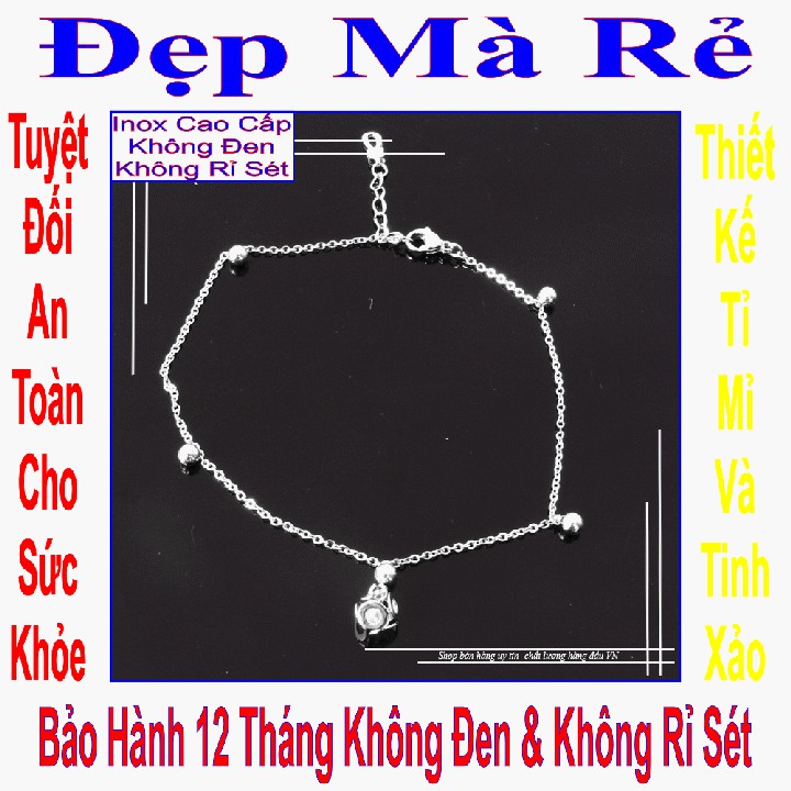 Lắc chân rẻ đẹp cho trẻ phối bi mặt xúc xắc đáng yêu - An toàn cho trẻ - Cam kết 1 đổi 1 nếu hoen , gỉ sét