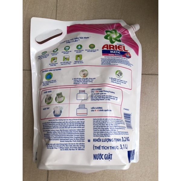 Nước giặt Ariel hương downy 3.2kg