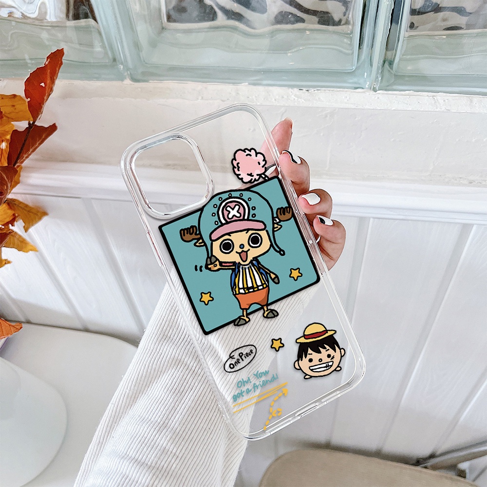 Ốp Điện Thoại Tpu Dẻo Họa Tiết One PIECE Cho iPhone 11 12 13 pro max XS X XR XSMax 7 8 6 6s plus 5 4 SE 2020
