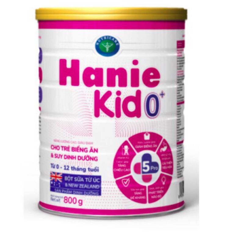 Sữa bột Hanie kid 0+ 800g