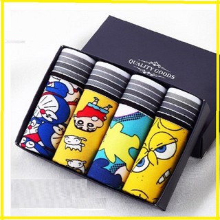 combo 4 quần sịp quần lót nam thun lạnh doremon 4 chiều - Nhập mã 0936A0204 để giảm 50k Cho đơn hàng từ 500k