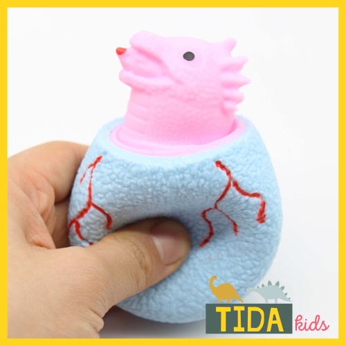 Trứng Bóp Nở Khủng Long ⚡ HOT TREND ⚡ Squishy Mochi Dinosaur Egg Cute, Đồ Chơi Xả Stress Dễ Thương Xua Tan Căng Thẳng