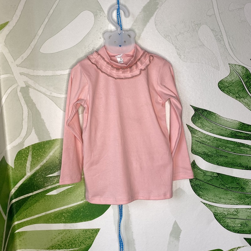 Áo giữ nhiệt áo cotton len cổ 3 phân bèo cổ cho bé gái 12-30kg 7 mầu XHN1099