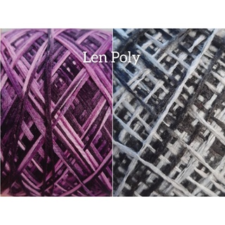 Set 200gr Sợi dệt poly len poly loang, cỡ 1.0mm, đan móc áo ấm